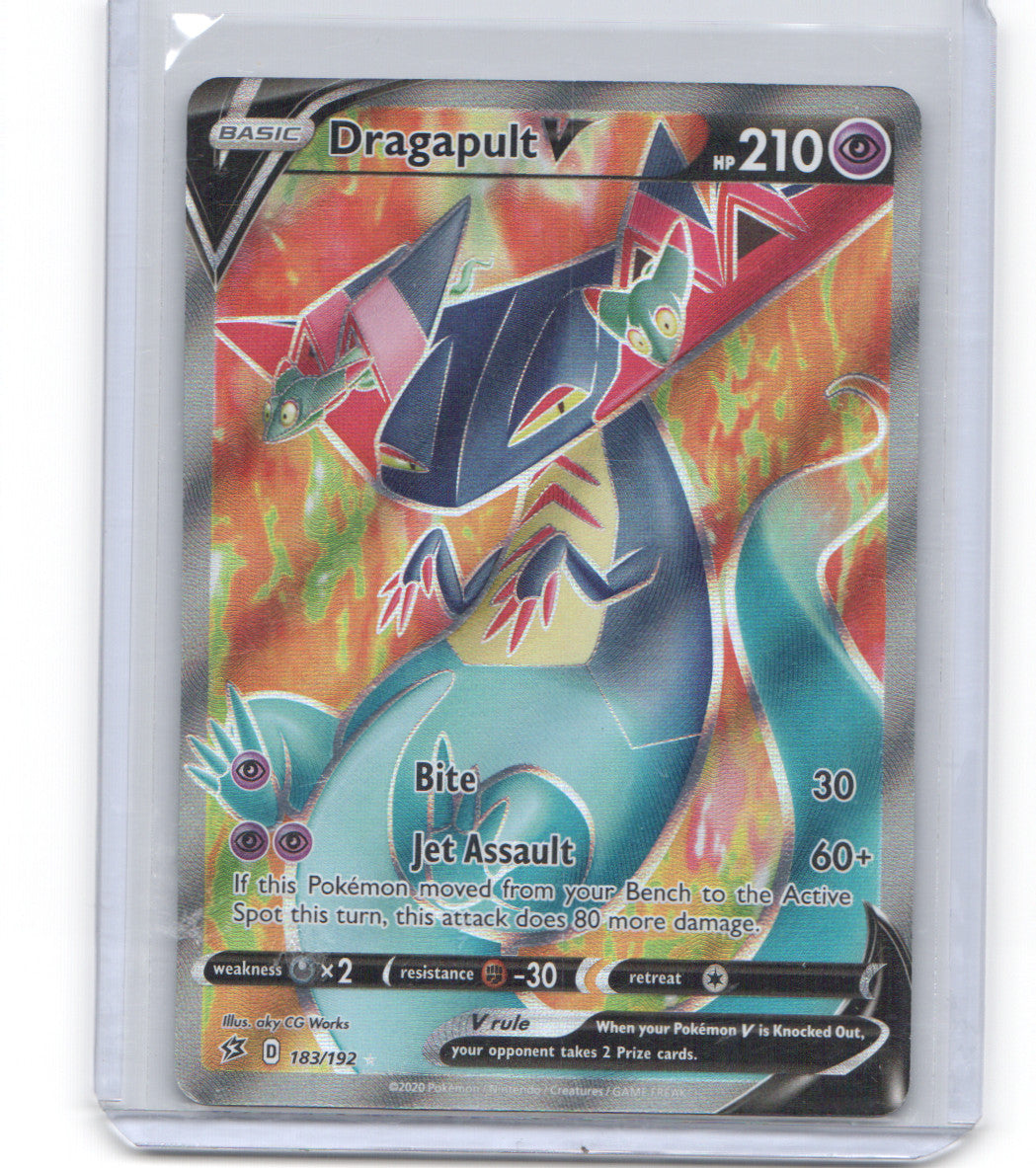 SWSH02: Rebel Clash #183/192 Dragapult V (Full Art)