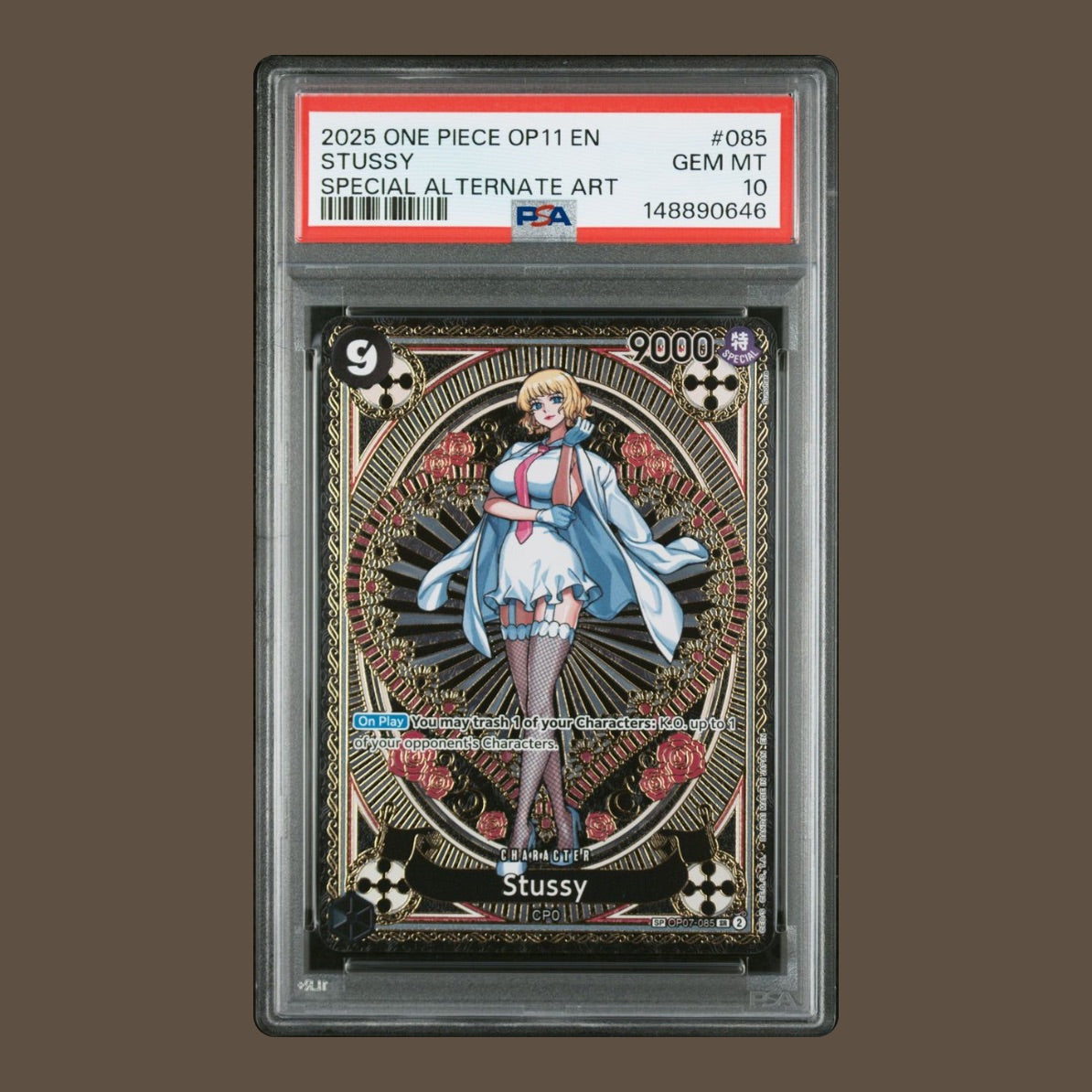Stussy - 2025 One Piece OP11 EN - #085 - PSA 10 GEM MT