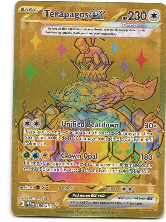 Terapagos ex - Hyper Rare SV: Prismatic Evolutions 180/131 NM