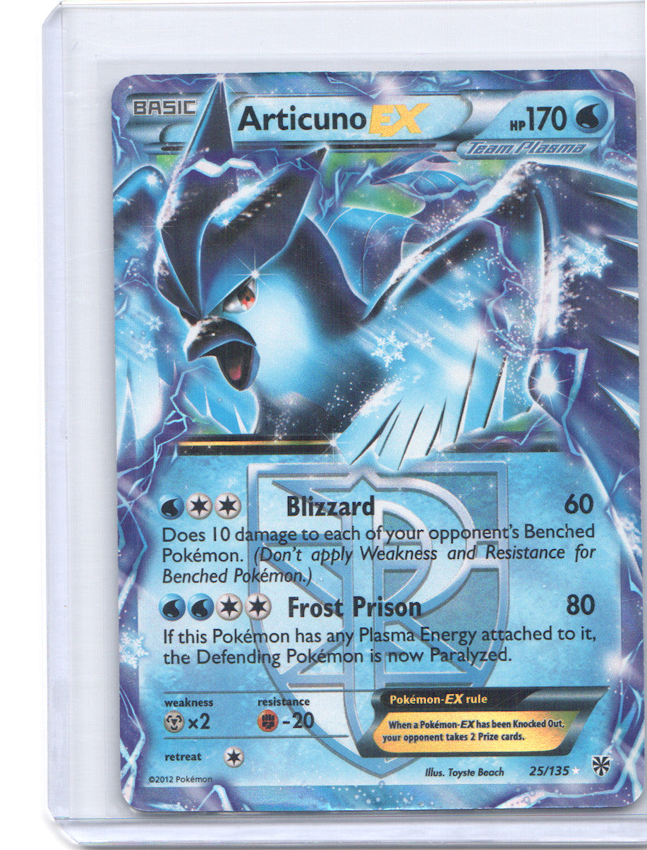 Articuno EX (Team Plasma) Ultra Rare Plasma Storm 25/135 NM