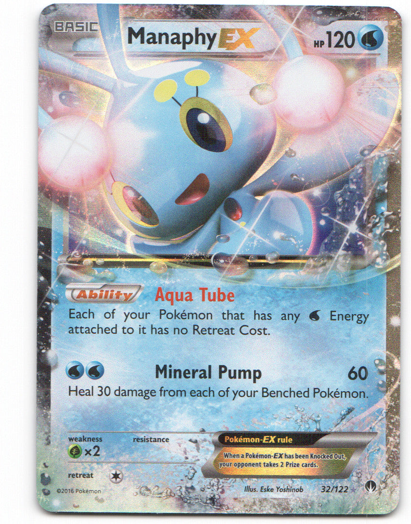 Manaphy EX Ultra Rare XY - BREAKpoint 32/122 NM