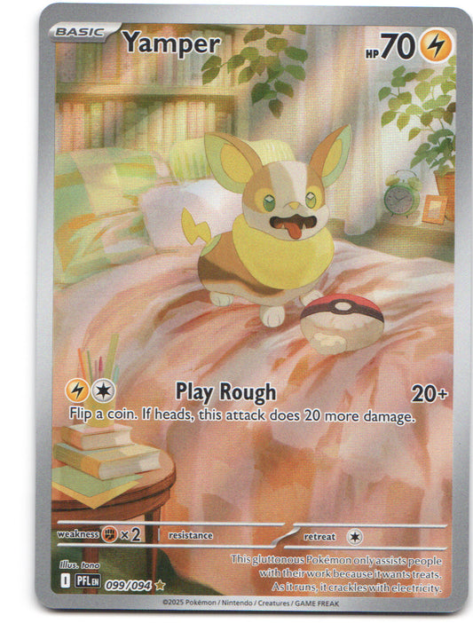 Yamper Illustration Rare ME02: Phantasmal Flames 099/094 NM