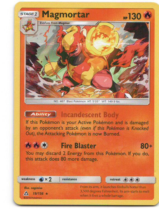 Magmortar Holo Rare SM - Ultra Prism 19/156 LP