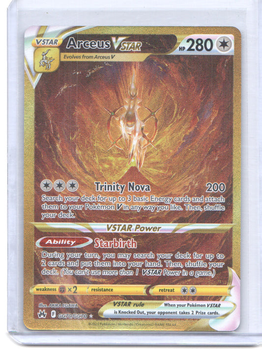 Crown Zenith: Galarian Gallery #GG70/GG70 Arceus VSTAR (Secret)