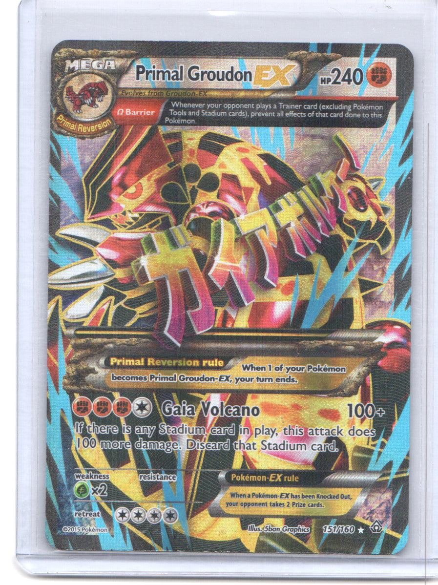 XY - Primal Clash #151/160 Primal Groudon EX (Omega