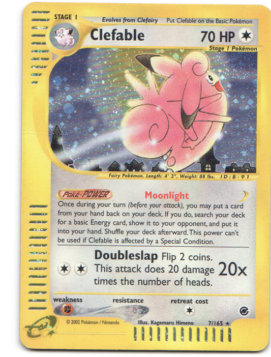 Clefable (7) Holo Rare Expedition 007/165 HP