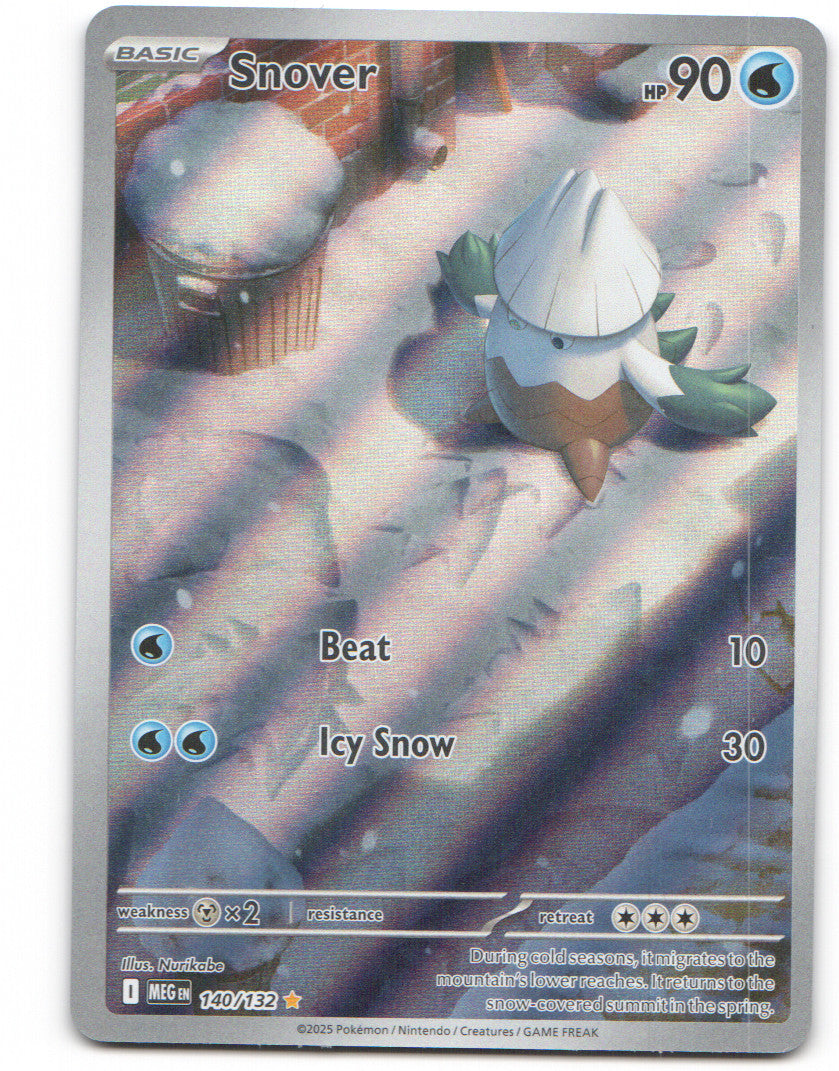 Snover Illustration Rare ME01: Mega Evolution 140/132 NM