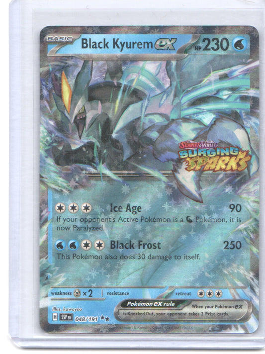 Miscellaneous Cards & Products #048/191 Black Kyurem ex (Surging Sparks Stamped)
