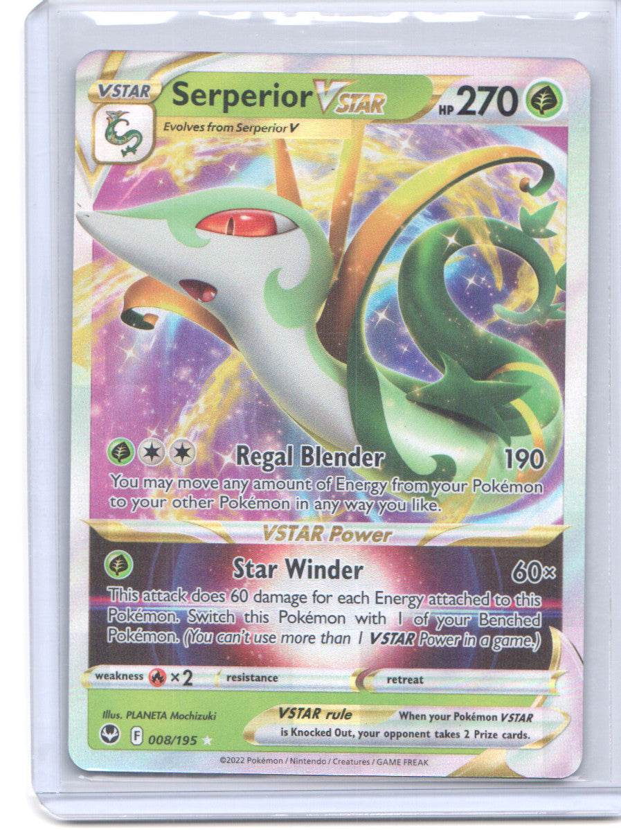 SWSH12: Silver Tempest #008/195 Serperior VSTAR