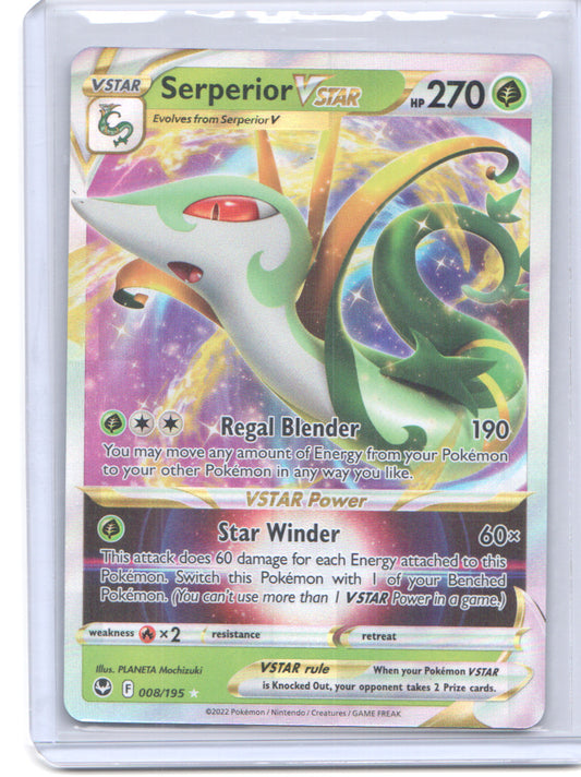 SWSH12: Silver Tempest #008/195 Serperior VSTAR