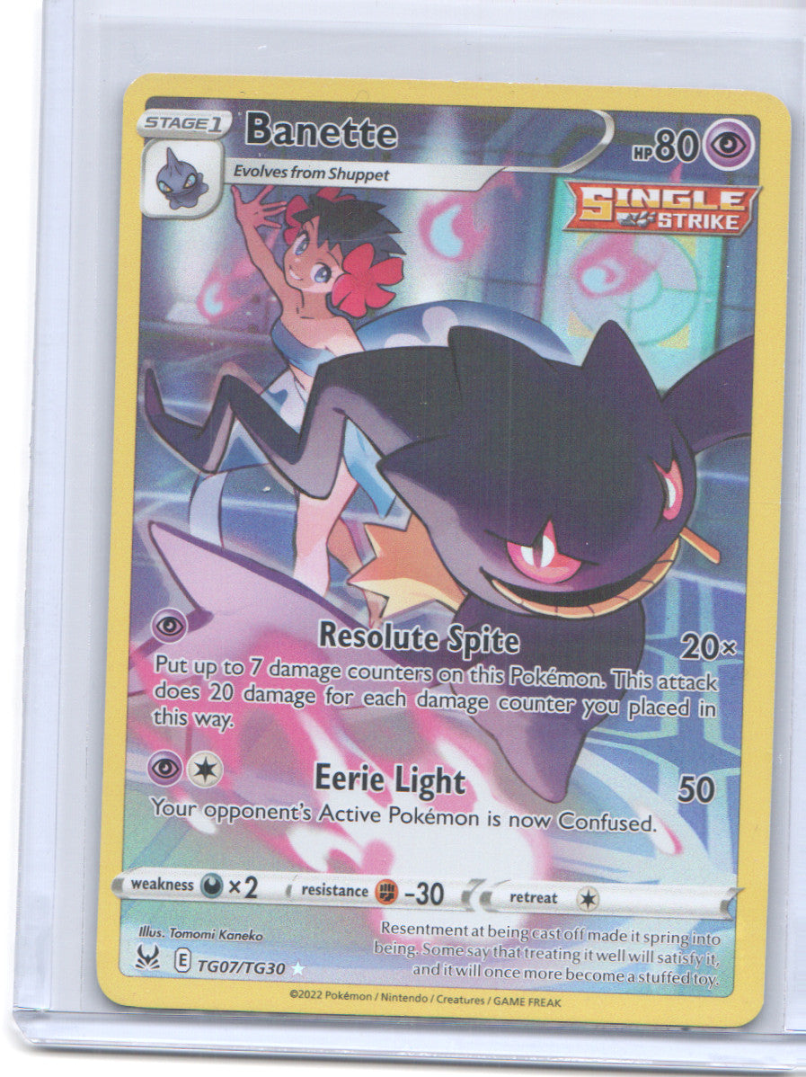 SWSH11: Lost Origin Trainer Gallery #TG07/TG30 Banette
