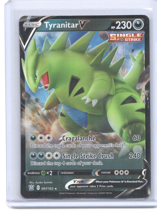 SWSH05: Battle Styles #097/163 Tyranitar V