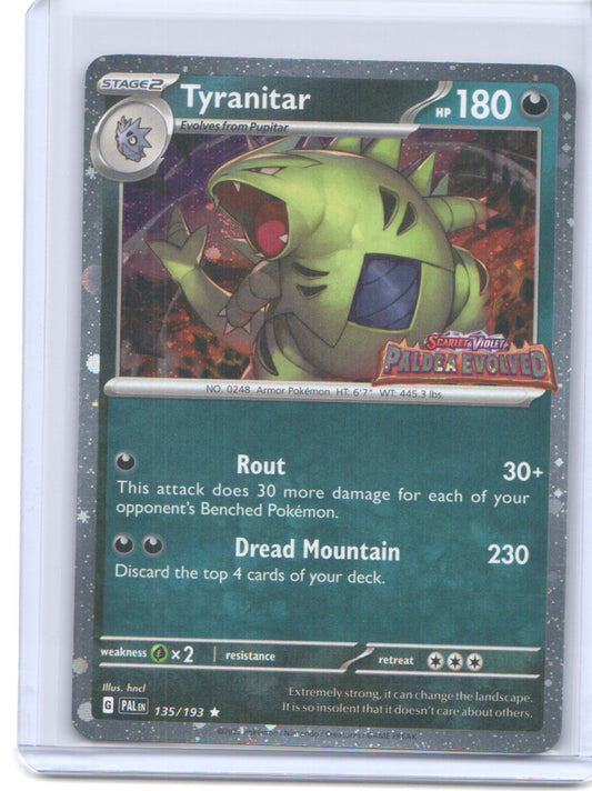 Miscellaneous Cards & Products #135/193 Tyranitar (Paldea Evolved Stamp)