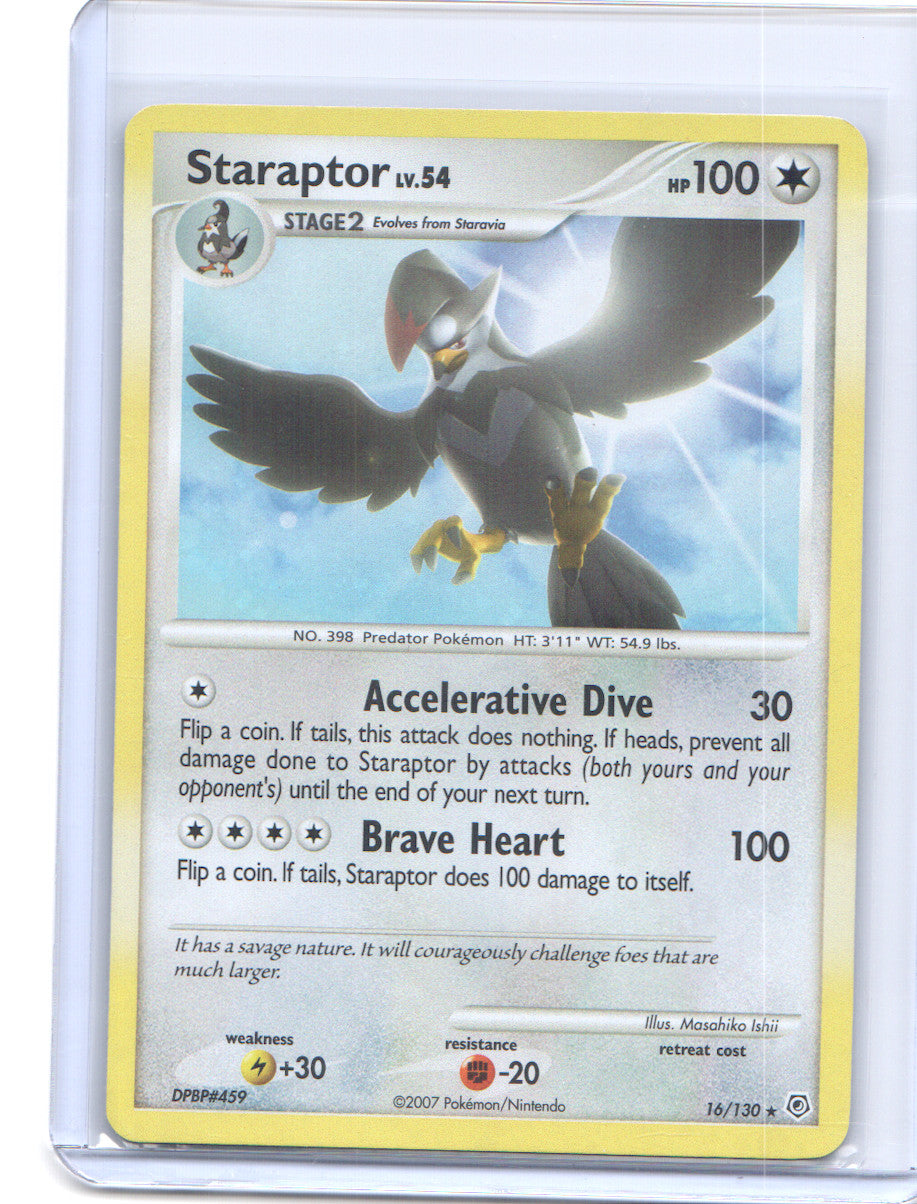 Staraptor Holo Rare Diamond and Pearl 16/130 NM