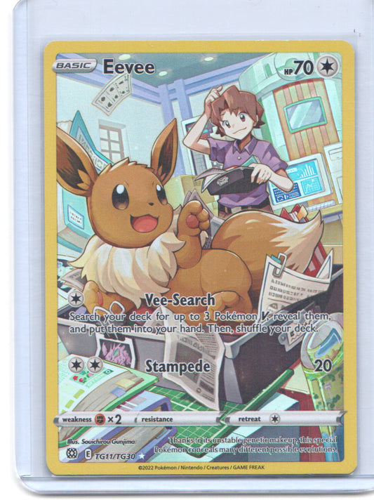 SWSH09: Brilliant Stars Trainer Gallery #TG11/TG30 Eevee