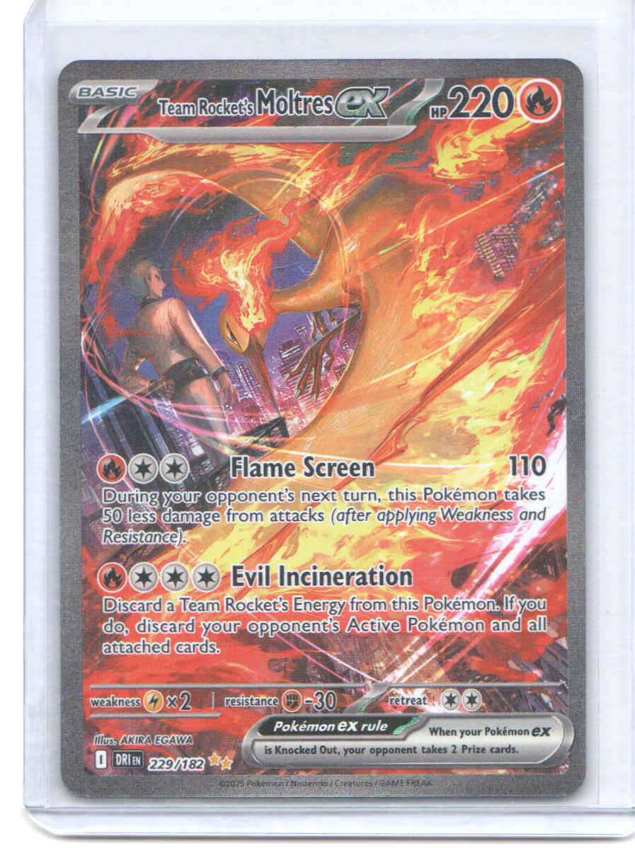 SV10: Destined Rivals #229/182 Team Rocket's Moltres ex