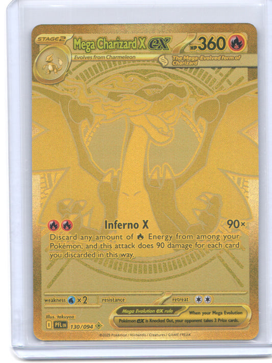 ME02: Phantasmal Flames #130/094 Mega Charizard X ex