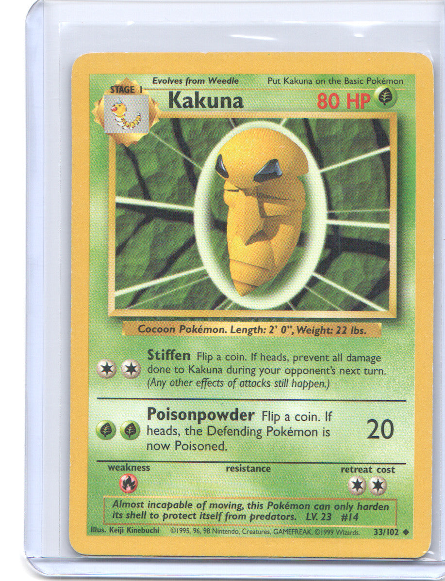Kakuna Uncommon Base Set 033/102 MP
