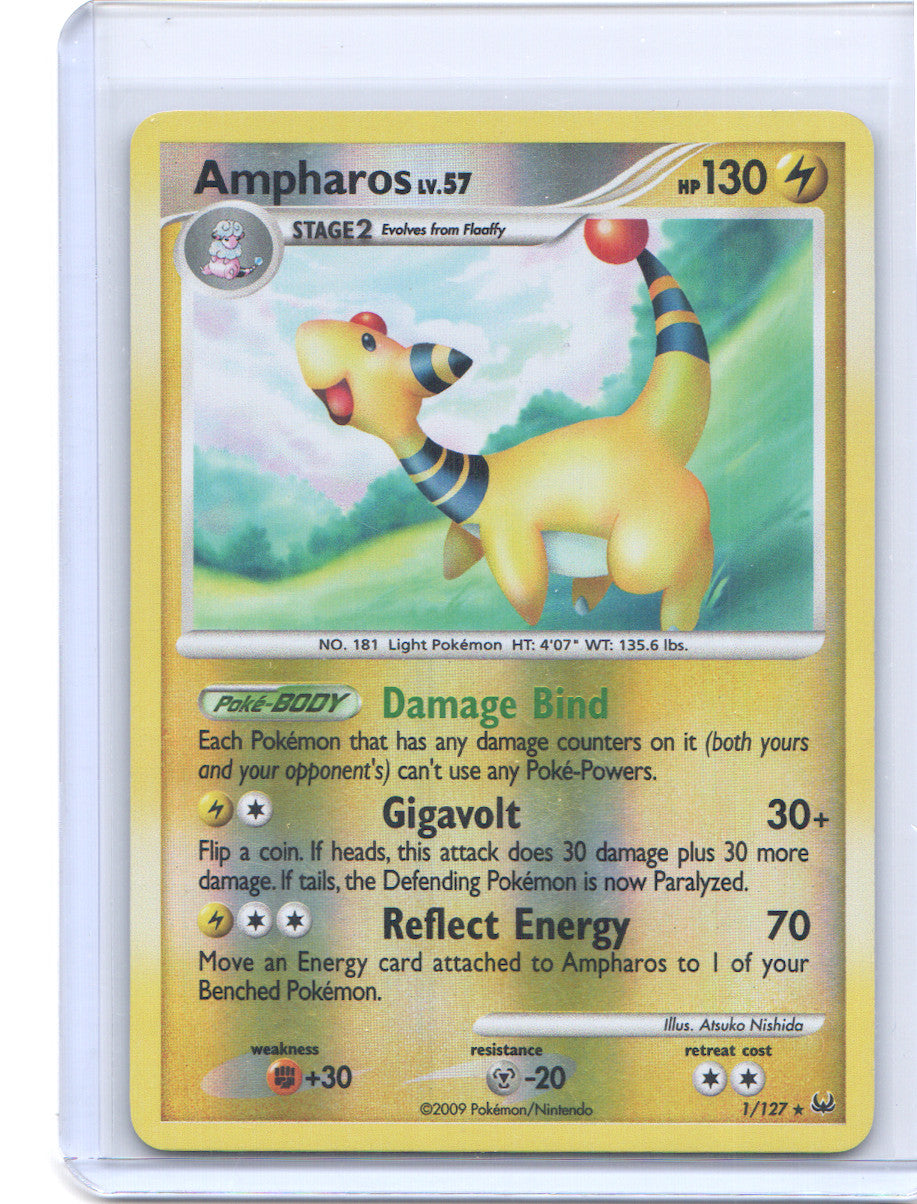 Ampharos Holo Rare Platinum 1/127 NM