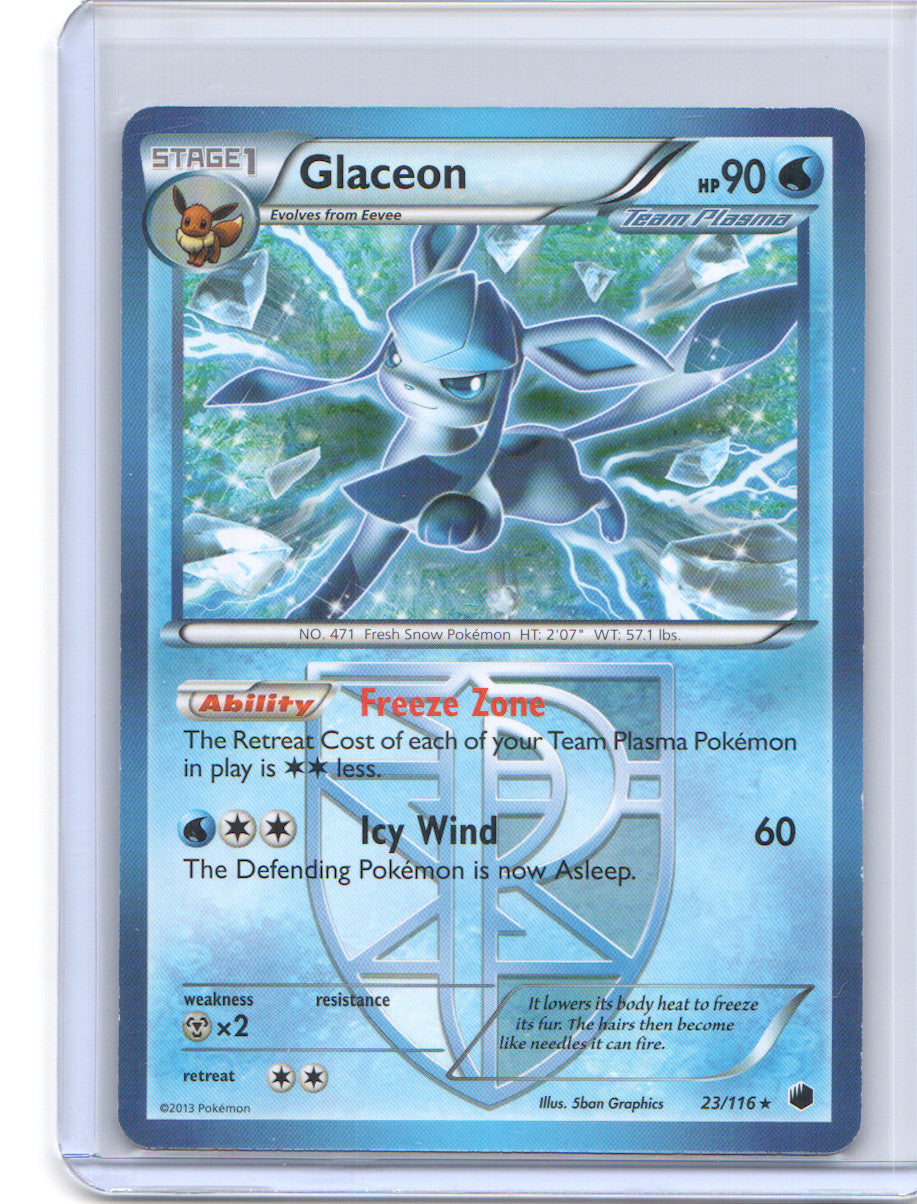 Glaceon (Team Plasma) Rare Plasma Freeze 23/116 NM
