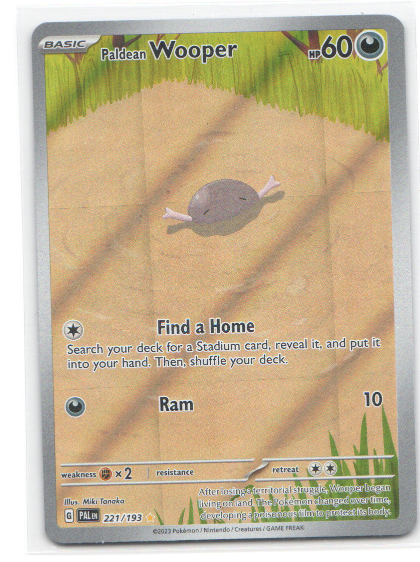 Paldean Wooper - Illustration Rare SV02: Paldea Evolved 221/193 NM