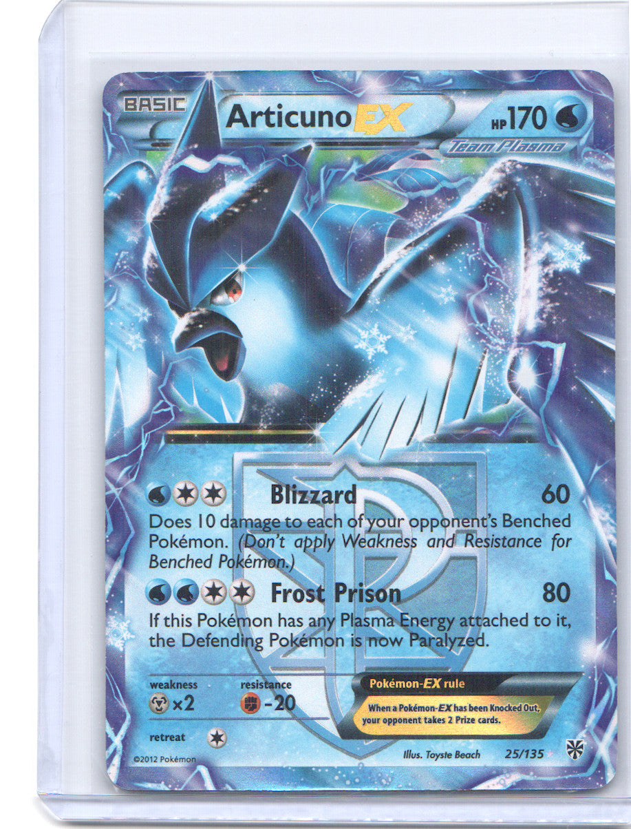 Articuno EX (Team Plasma) Ultra Rare Plasma Storm 25/135 LP