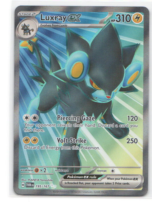 Luxray ex Ultra Rare SV06: Twilight Masquerade 195/167 NM