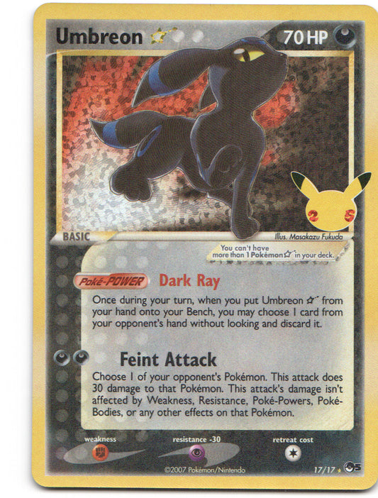 Umbreon Star Classic Collection Celebrations: Classic Collection 17/17 NM