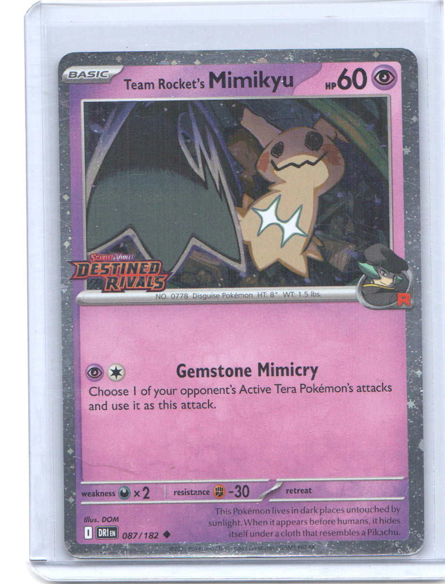 Team Rocket's Mimikyu (Prerelease) Uncommon Miscellaneous Cards & Products 087/1