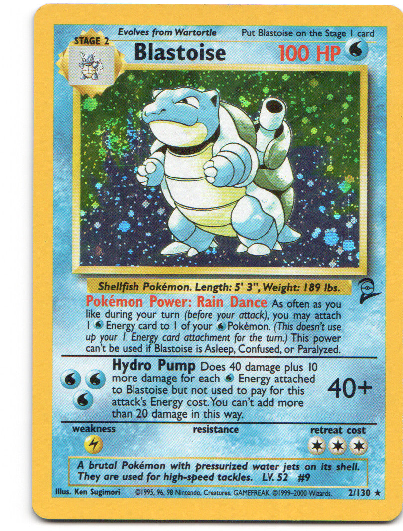 Blastoise Holo Rare Base Set 2 002/130 NM