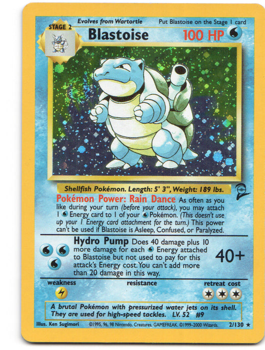 Blastoise Holo Rare Base Set 2 002/130 NM