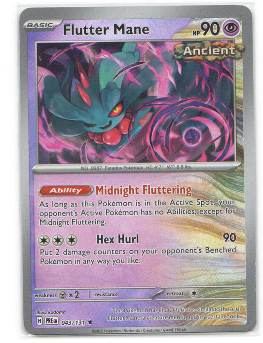 Flutter Mane (Poke Ball Pattern) Rare SV: Prismatic Evolutions 043/131 NM