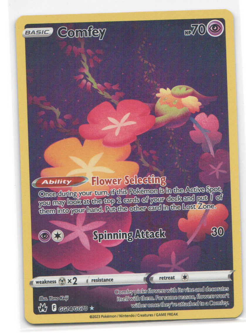Comfey Ultra Rare Crown Zenith: Galarian Gallery GG14/GG70 NM