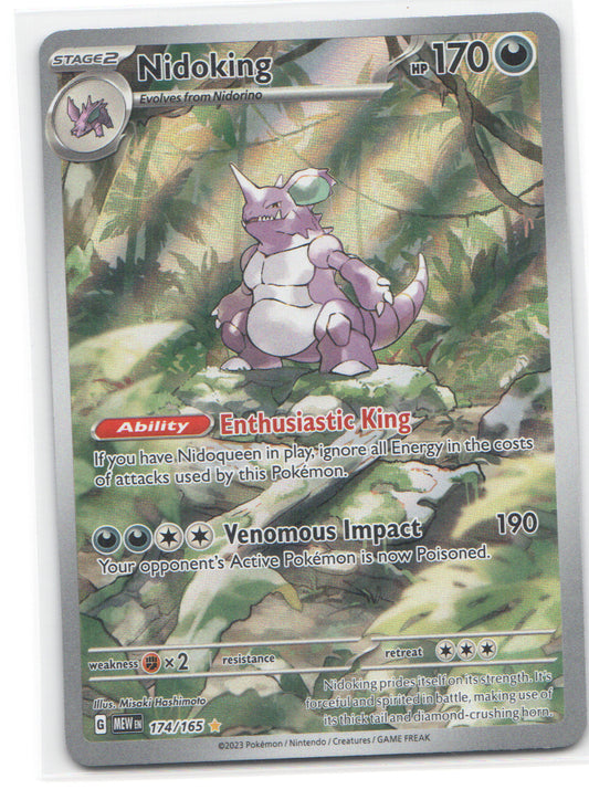 Nidoking - Illustration Rare SV: Scarlet & Violet 151 174/165 NM