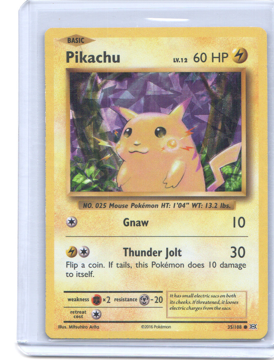 Pikachu (Cracked Ice Holo) Holo Rare Deck Exclusives 035/108 NM