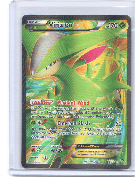 Virizion EX (Full Art) Ultra Rare Plasma Blast 96/101 MP