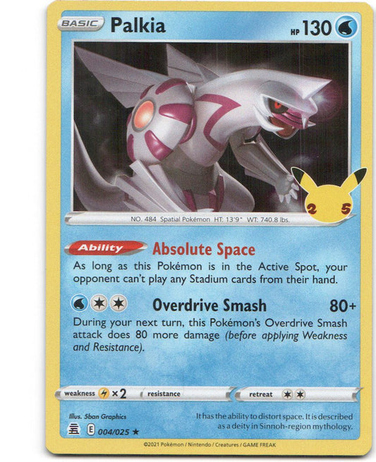 Palkia 4 Celebrations Holofoil Pokemon NM