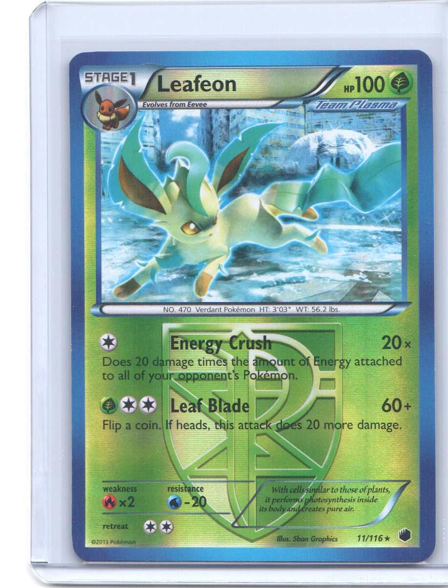 Leafeon (BW Plasma Freeze) Holo Rare Deck Exclusives 011/116 NM