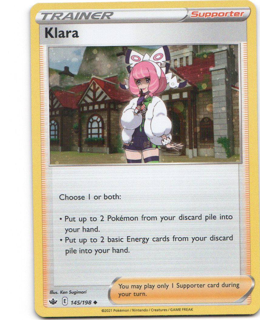Klara 145 Chilling Reign Cosmos Holofoil Uncommon Pokemon NM