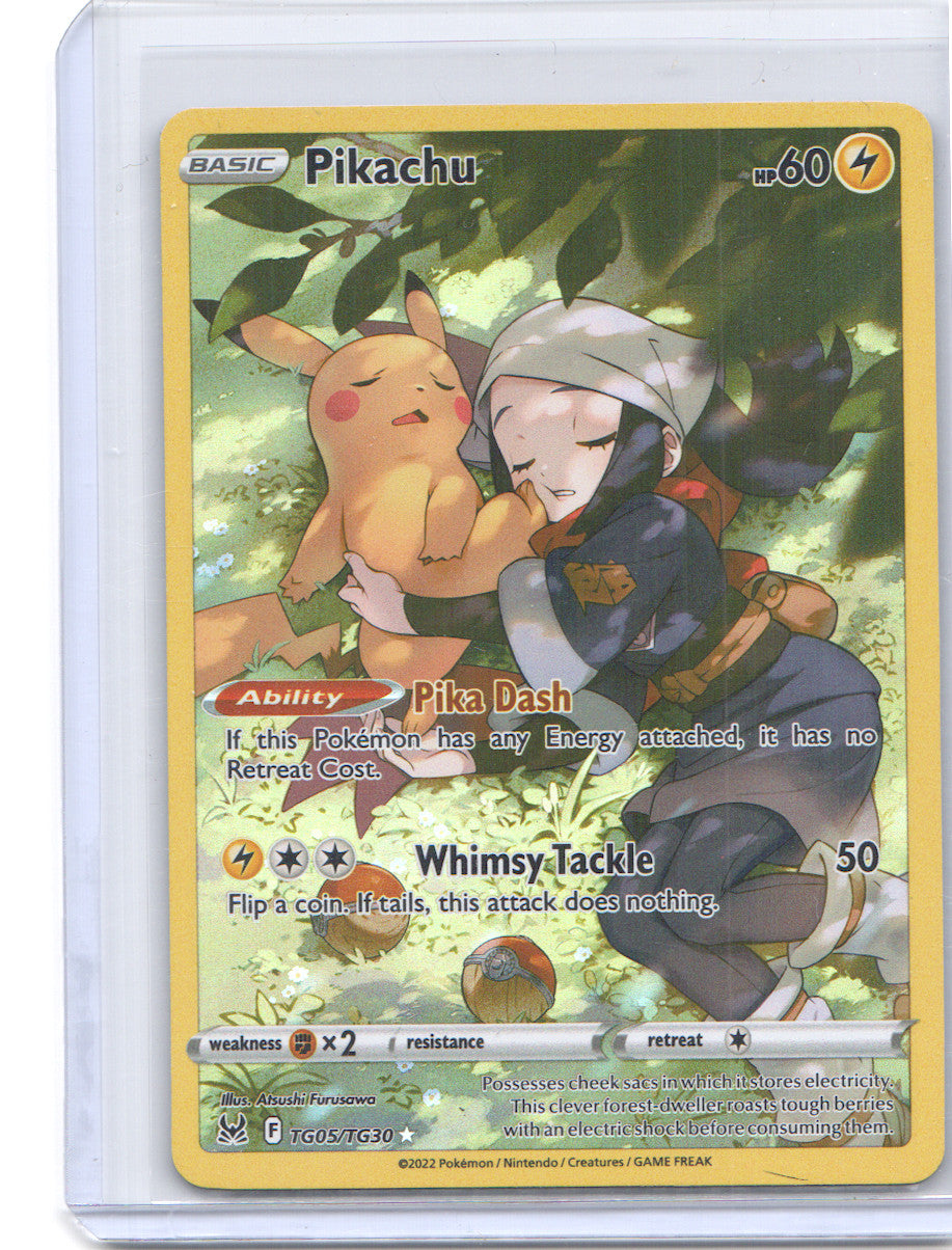Pikachu Ultra Rare SWSH11: Lost Origin Trainer Gallery TG05/TG30 NM