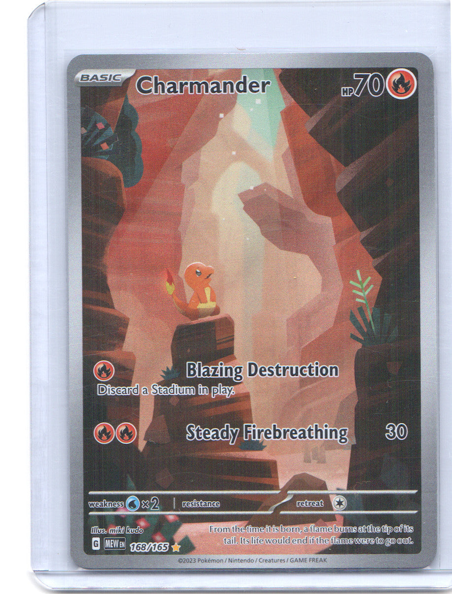 Charmander Illustration Rare SV: Scarlet & Violet 151 168/165 NM