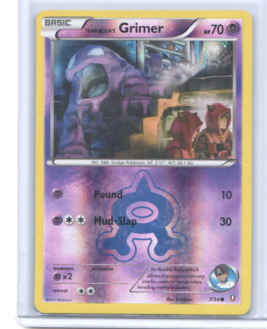 Team Aqua's Grimer Common Double Crisis 7/34 HP