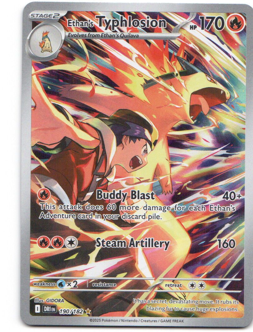 Ethan's Typhlosion Illustration Rare SV10: Destined Rivals 190/182 NM