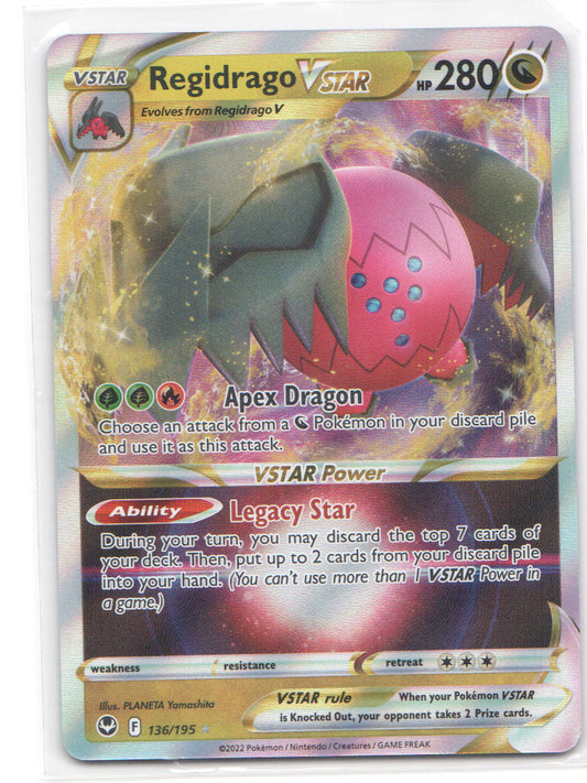 Regidrago VSTAR Ultra Rare SWSH12: Silver Tempest 136/195 NM