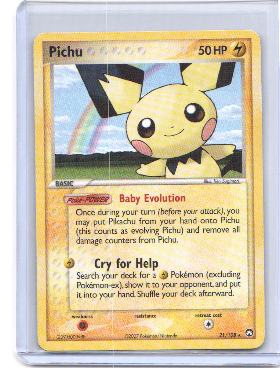 Pichu Rare EX Power Keepers 21/108 NM