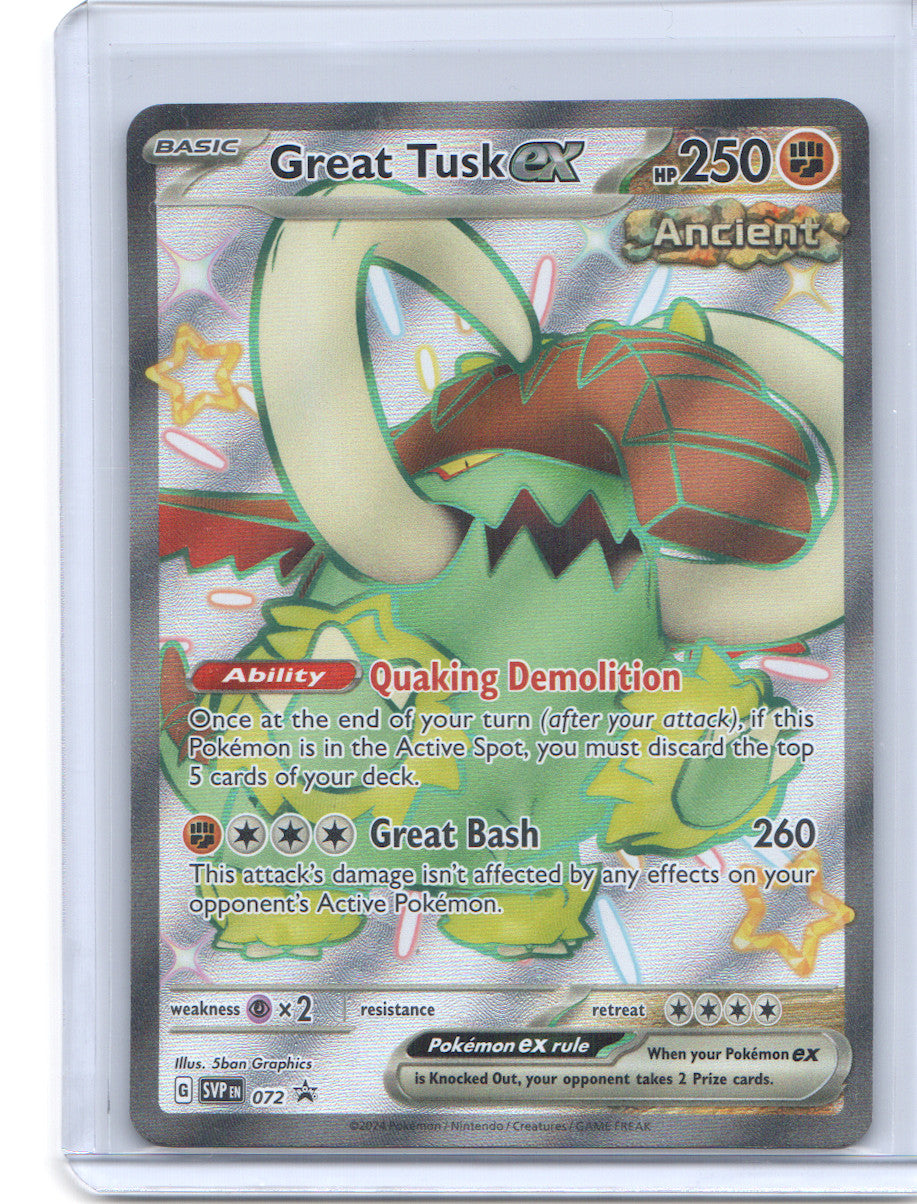 Great Tusk ex Promo SV: Scarlet & Violet Promo Cards 072 NM