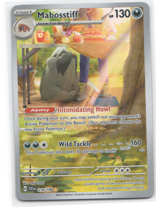 Mabosstiff - Illustration Rare SV01: Scarlet & Violet Base Set 218/198 NM