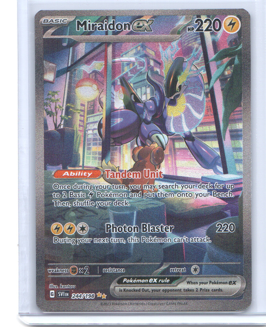 Miraidon ex Special Illustration Rare SV01: Scarlet & Violet Base Set 244/198 NM