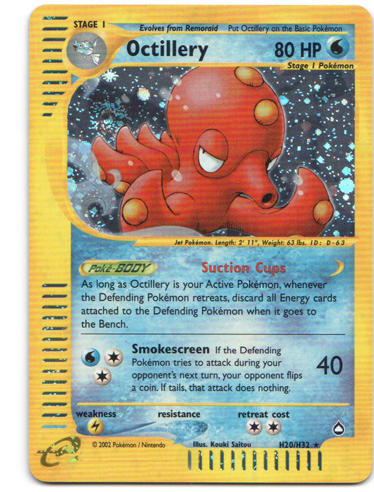 Octillery (H20) Holo Rare Aquapolis H20/H32 NM