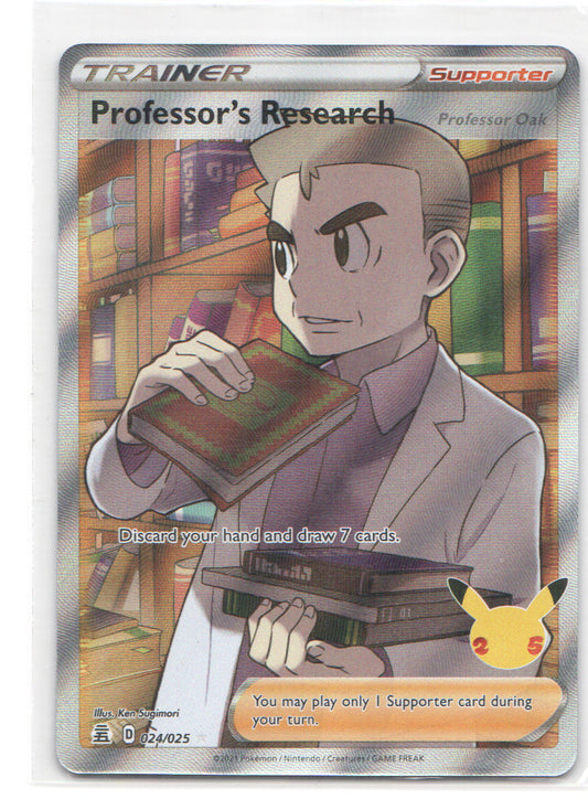 Professor's Research (Full Art) Ultra Rare Celebrations 024/025 NM